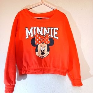 Pink Minnie Mouse Little Girls Sweatshirt